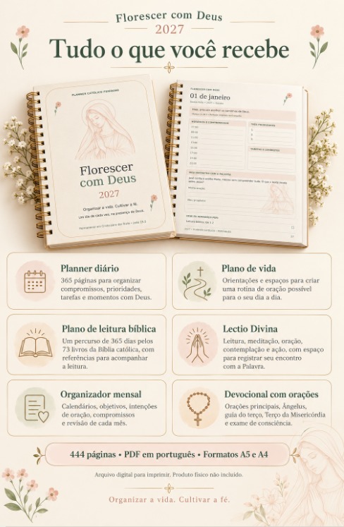 Tudo o que você recebe no planner Florescer com Deus 2027